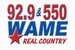 Real Country 92.9 - WAME Logo