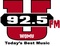 U 92.5 FM - WQMU Logo