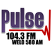 Pulse 104.3 and 580 AM - WELO Logo