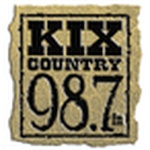 KIX Country 98.7 FM - WAKX Logo