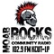 Moab Rocks Community Radio - KCUT-LP Logo