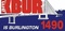 Newsradio 99.3 & 1490 - KBUR Logo