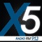 RadioX5 FM 91.3 Logo