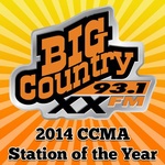 Big Country 93.1 - CJXX-FM Logo