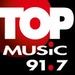 Top Music 91.7 - XHKH Logo