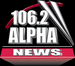 Alpha News 106.2 Logo