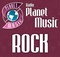 Rádio Planet Music - Rock Logo