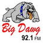 The Big Dawg 92.1 FM - WMNC-FM Logo