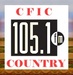 Country 105.1 FM - CFIC-FM Logo