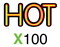 HOT X100 - Hits of Toady Logo