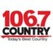 Country 106.7 - CIKZ-FM Logo