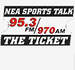 95.3 The Ticket - KNEA Logo