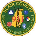 Blair County, PA, EMS, Fire, Police Logo