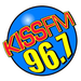 96.7 KISS FM - KISN Logo