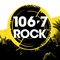 106.7 Rock - CJRX-FM Logo