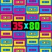 Radio 35x80 - Back to the 80s Logo