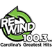 Rewind 100.3 - W262CO Logo