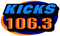 All New Kicks 106.3 - WQCC Logo