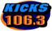 All New Kicks 106.3 - WQCC Logo