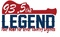 93.5 The Legend - WHJT Logo