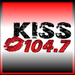 KISS 104.7 - KXNC Logo