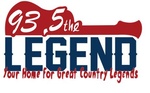 93.5 The Legend - WHJT Logo