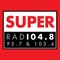 Super Rad104.8 - FM 95.7 Logo