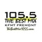 The Best Mix 105.5 - KFMT-FM Logo