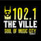 102.1 The Ville - W271AB Logo