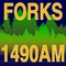 Forks1490 AM - KFKB Logo