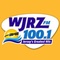 100.1 WJRZ - WJRZ-FM Logo
