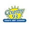 Country 93.7 FM - CKYC Logo