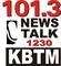 News Talk 102.1 FM KBTM 1230 - KBTM Logo