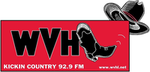 92.9 Kickin' Country - WVHL Logo