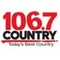 Country 106.7 - CIKZ-FM Logo