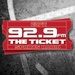 92.9 The Ticket - WEZQ Logo