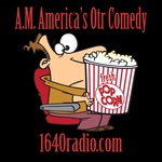 1640 A.M. America Radio - Comedy Channel  Logo