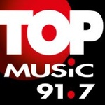 Top Music 91.7 - XEKH Logo