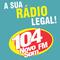 Rádio 104 FM Novo Som Logo