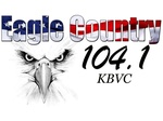 Eagle Country 104.1 - KBVC Logo