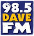 98.5 Dave FM - KHGC Logo