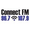 Connect FM 96.7 & 99.7 - WCED Logo