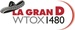 La Gran D 1480 - WTOX Logo