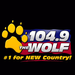 104.9 The Wolf - WXCL Logo