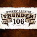 Thunder 106 - WKMK Logo