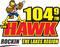 104.9 The Hawk - WLKZ Logo