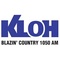 Blazin' Country 1050 - KLOH Logo