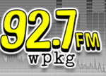 92.7 FM wpkg - WPKG Logo