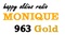 Radio Monique 963 Gold Logo